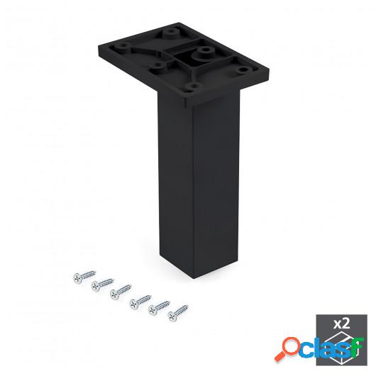 Pie para mueble, central, regulable 140 - 150 mm, Plástico,