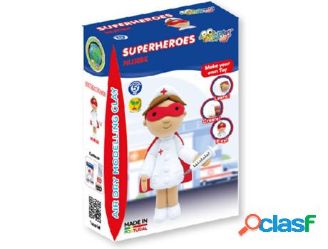 Plastilina JUMPINGCLAY Super-Heroes Enfermera (Edad Minima: