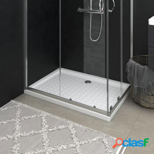 Plato de ducha con puntos ABS blanco 70x100x4 cm