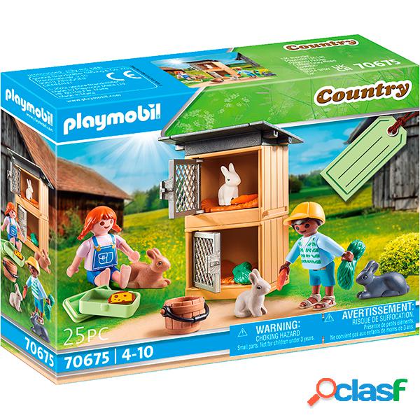 Playmobil 70675 Set de Regalo Alimentar a los conejos