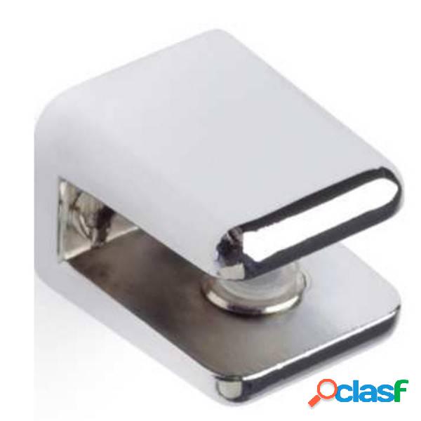 Portaestante Cristal Rectangular 3-6Mm Zamak Cromo Brillo