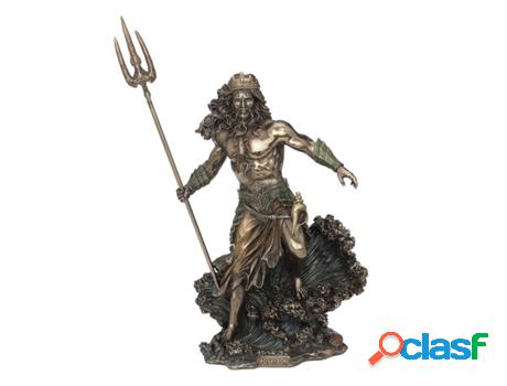 Poseidón-Dios Del Mar Figuras Bronce Colección Clásico