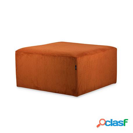 Puf Cuadrado Cube 75x75 - Pana - Color Naranja