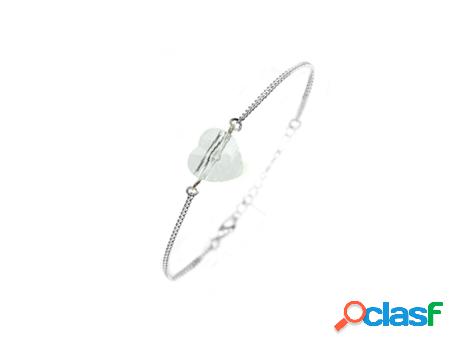 Pulsera SC_CRYSTAL Cristales (bañado a rodio - Blanco -