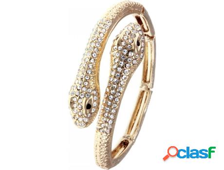 Pulsera SC_CRYSTAL (bañado a rodio - Dorado - 62 mm)