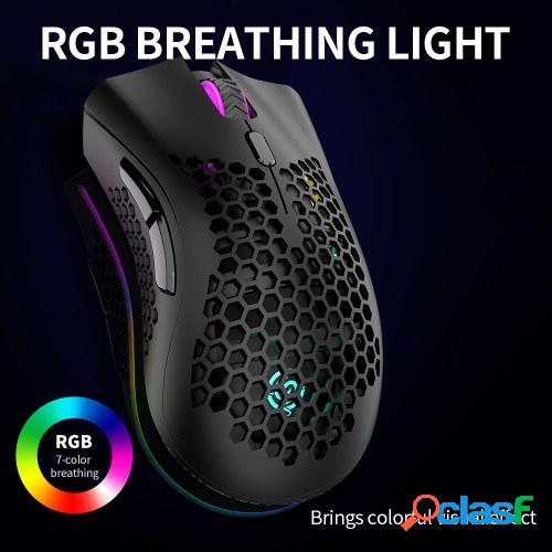 Ratón inalámbrico para juegos 2.4G Ratón recargable con