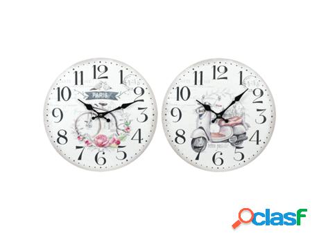 Reloj De Pared Dos Diferentes Modelos Incluye 2 Unidades