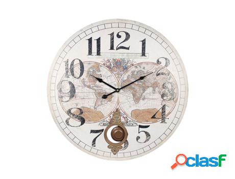 Reloj Mundo 58Cm. Adorno Pared Relojes Colección World Map