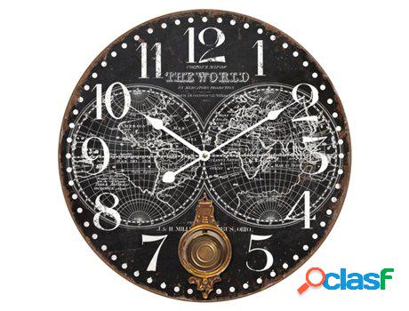 Reloj Negro de MDF 59*5*59cm