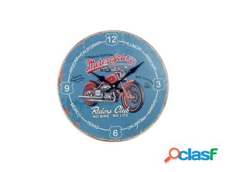 Reloj Pared 34Cm.Moto Adorno Pared Relojes Colección