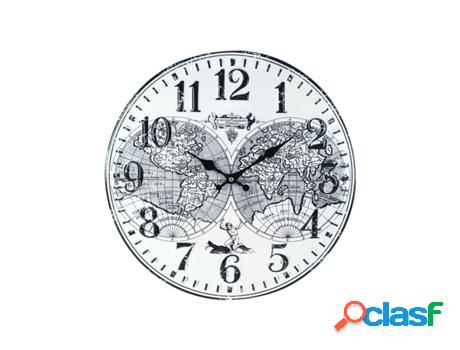 Reloj Pared 40Cm. Adorno Pared Relojes Colección World Map