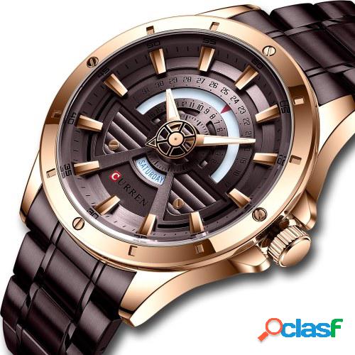 Reloj de cuarzo para hombre Reloj de pulsera de moda con