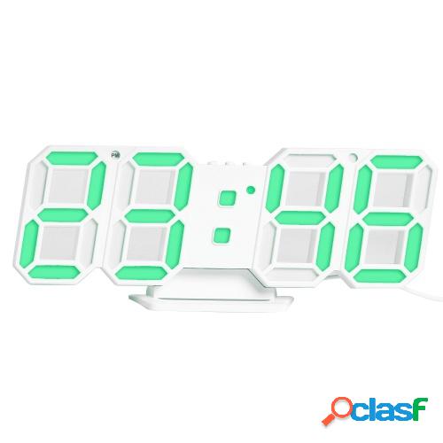 Reloj digital LED 3D Reloj de mesa electrónico Reloj