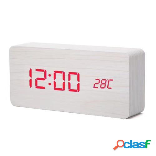 Reloj electrónico Pantalla dual Pantalla Despertador de