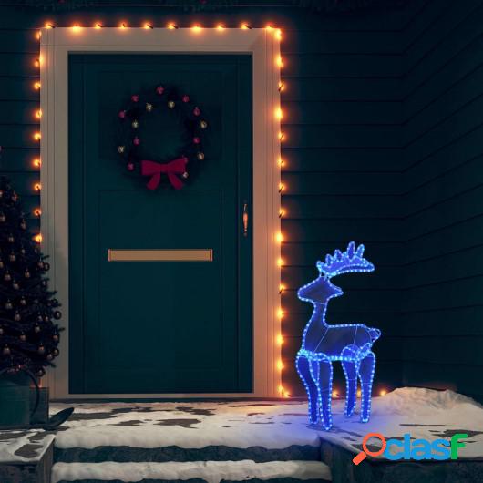 Reno decorativo navideño con malla 306 LED 60x24x89 cm