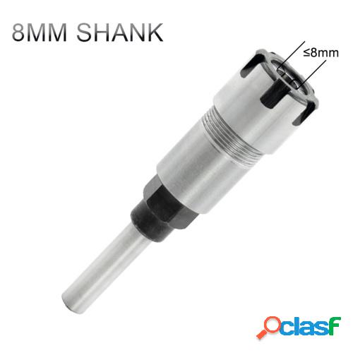 Resorte Acero 8mm Vástago Router Bit Extensión Varilla