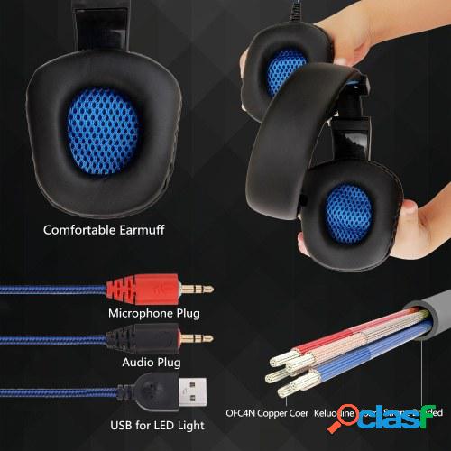SY860MV Gaming Headset 3.5mm Auriculares con cable sobre la