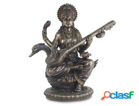 Saraswati Sobre Cisne-Dios Hindú Figuras Budas Colección