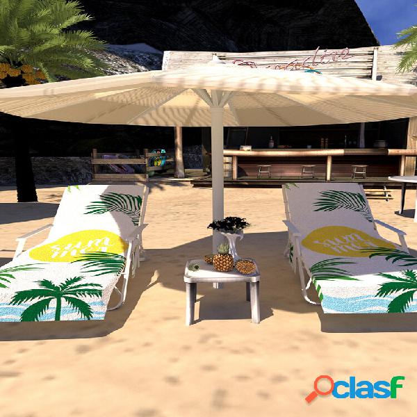 Secado rápido Playa Toalla Funda para silla Chaise Lounge