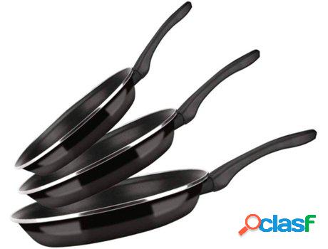 Set 3 Sartenes FAGOR Optimax (Acero Inoxidable - 20-24-28