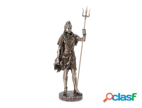 Shiva De Pie Resina Bronce Figuras Budas Colección Clásico