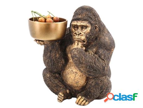 Signes Grimalt - Figura Orangután con Plato Dorado de