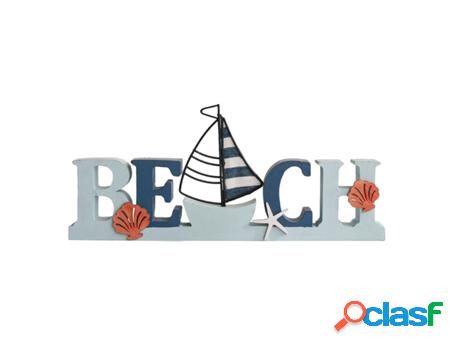 Signes Grimalt - Figura adorno beach Azul de Madera | Figura