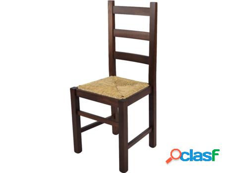 Silla T M C S Rustica (Marrón Nuez Oscuro - 97x43x40 cm -