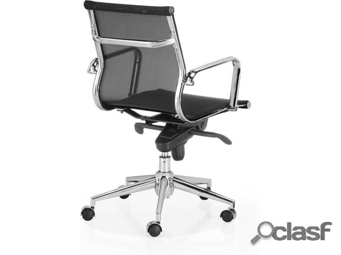Silla de Escritorio Operativa EUROMOF Berlim Negro (Respaldo