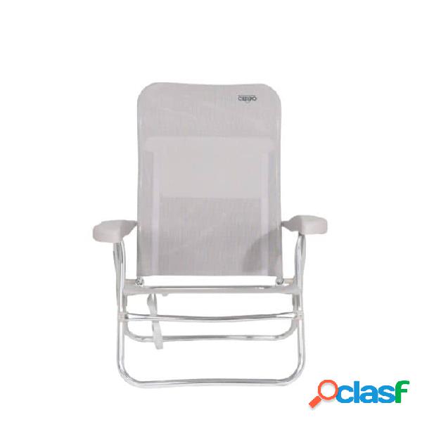 Silla de playa de 7 posiciones Crespo Beige