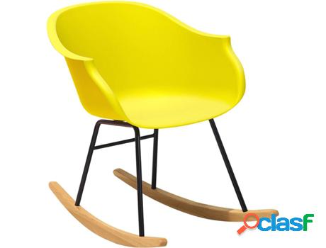 Sillas Mecedoras Harmony (Amarillo - Polipropileno -82x56x73