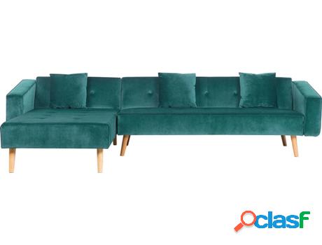 Sofá Vadso (Verde - Terciopelo -98x303x72 cm)