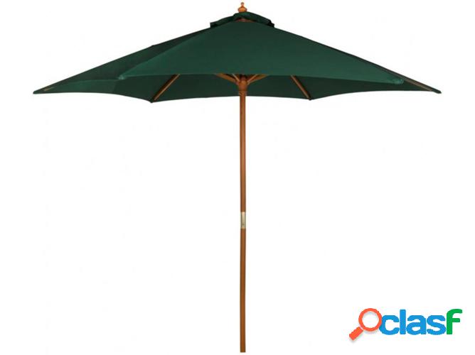 Sombrilla AKTIVE Garden (270 cm - Verde - Madera)