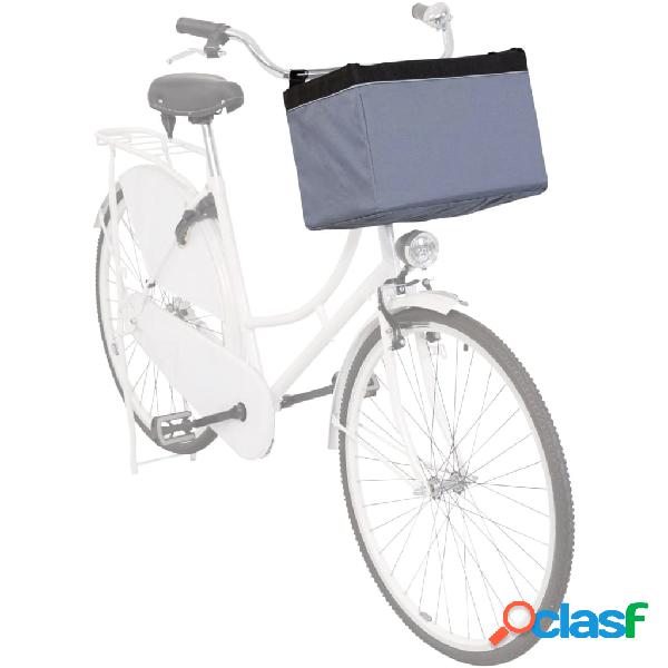 TRIXIE Cesta delantera de bicicleta para mascotas gris