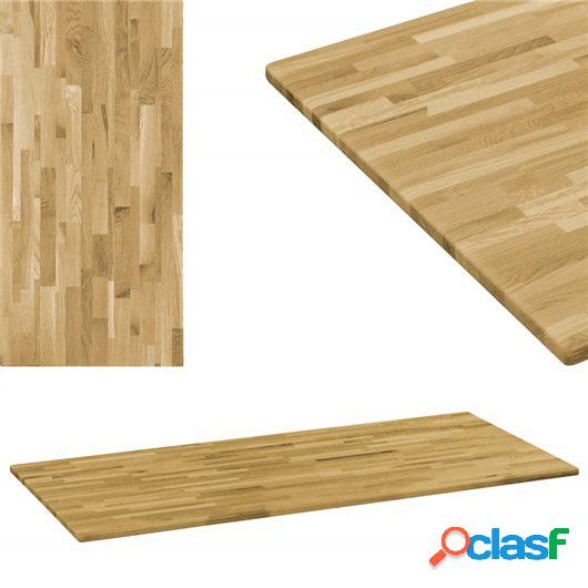 Tablero de mesa rectangular madera maciza roble 23 mm 100x60