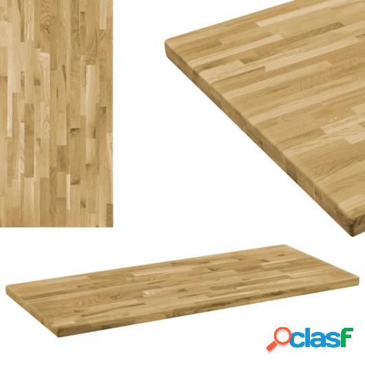Tablero de mesa rectangular madera maciza roble 44 mm 100x60