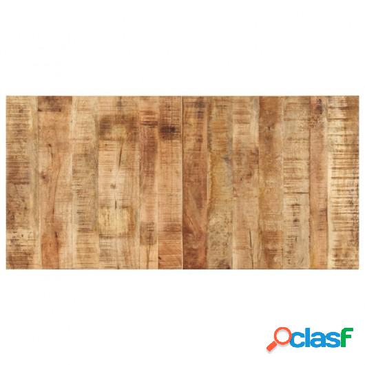 Tablero para mesa madera de mango rugosa 120x60x(2,5-2,7) cm