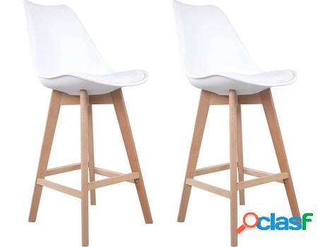 Taburetes De Bar BENEFFITO Senja Blanco (105 x 55 x 46 cm -