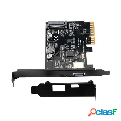 Tarjeta de expansión USB3.1 PCI-E x4 a tipo C Tarjeta