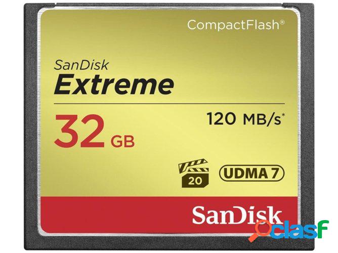 Tarjeta de memoria Compact Flash Extreme SANDISK 32 GB 120