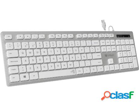 Teclado SUBBLIM SUBKBC-0EKE20 Plateado (USB - Layout