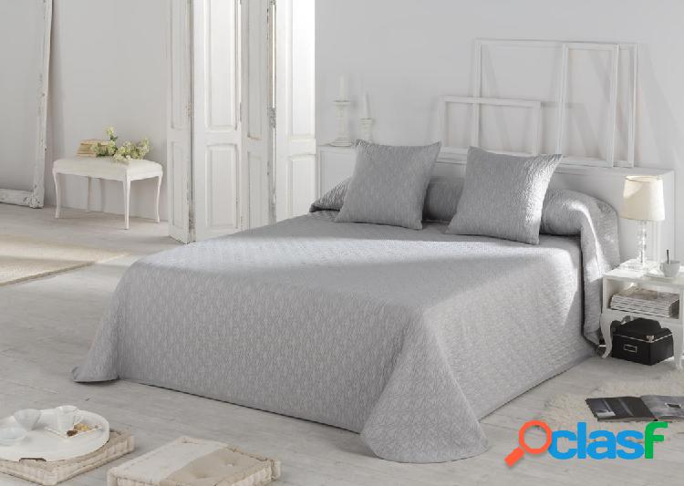 Tejidos J.V.R. Colcha Bouti Lisa Modelo Happy - Gris / Cama