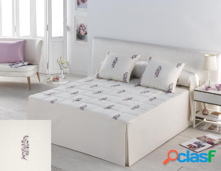 Tejidos J.V.R. Colcha Edredón Modelo Olimpo - Morado / Cama