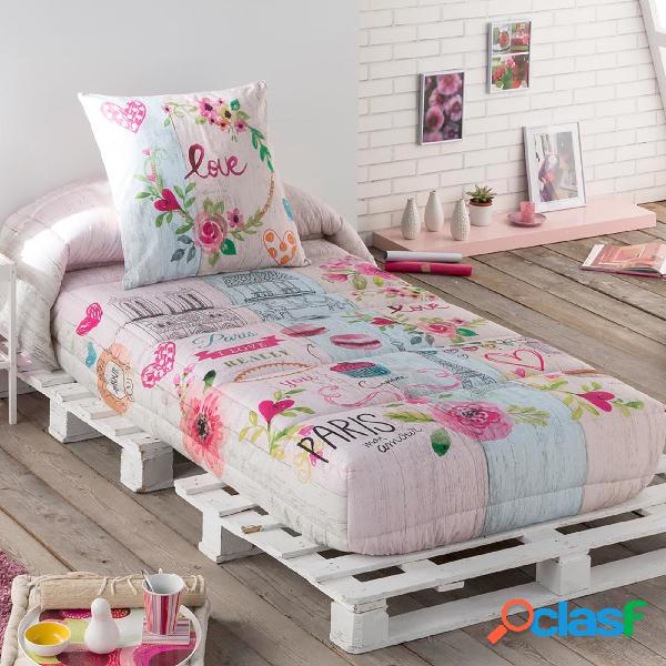 Tejidos JVR Edredon Ajustable Estampado Modelo Cookie - Cama