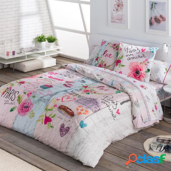 Tejidos JVR Funda Nordica + Almohada Modelo Cookie - Cama