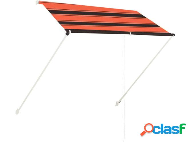 Toldo VIDAXL retráctil Naranja y Marrón (200x150 cm)