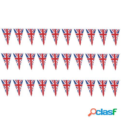 Union Jack Bunting Flag Union Jack Triangular Banner con 30