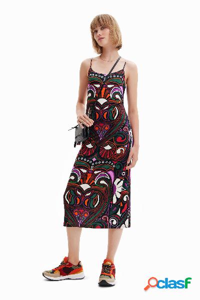 Vestido midi retro