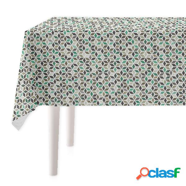 Vipalia Mantel Resinado Antimanchas Geo - 140 x 250 cm /