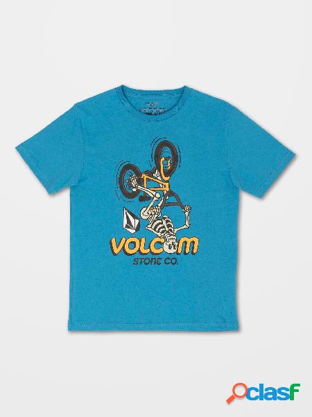 Volcom Camiseta Bat Wheel - Blue Drift - (Niños)